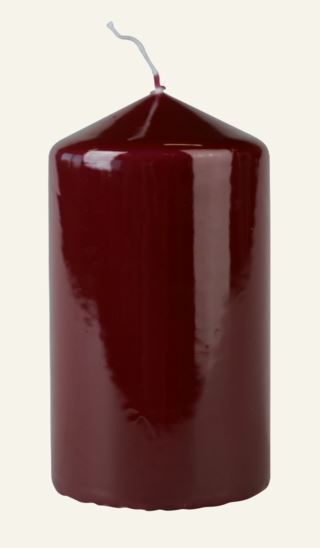 Lacquer blockljus burgundy