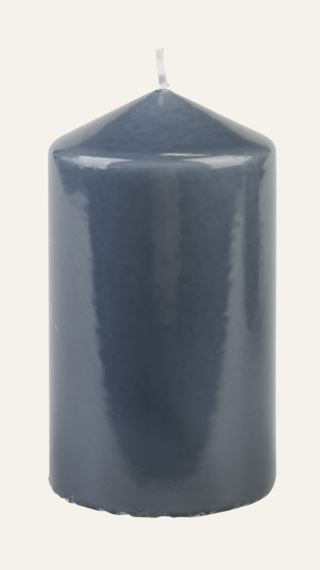 Lacquer blockljus dimblå