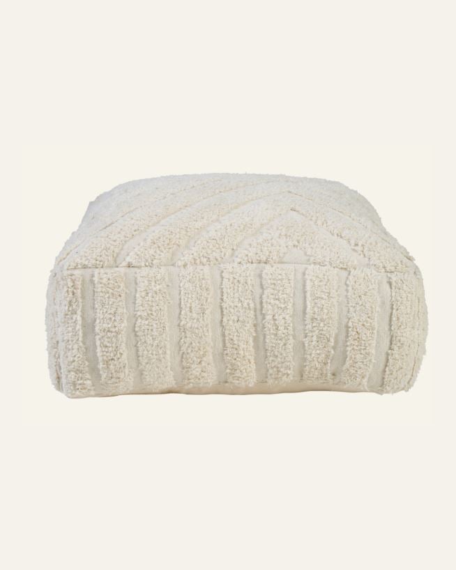 Puff offwhite - 55x55x22 cm offwhite - 1