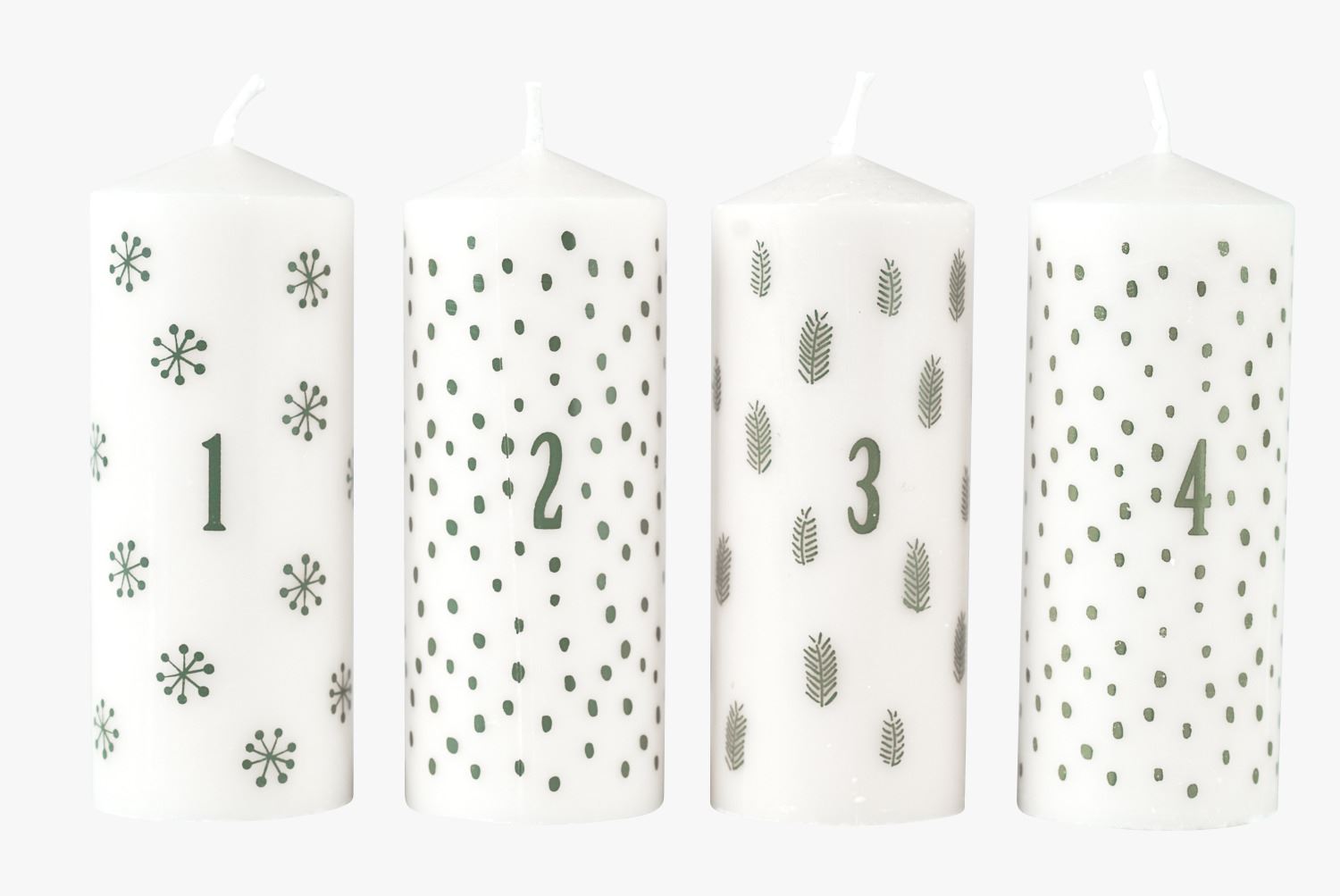 Adventsljus offwhite - 10 cm ø4 offwhite - 1