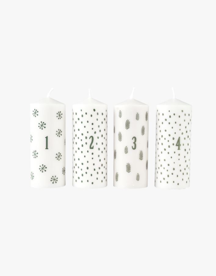 Adventsljus offwhite - 10 cm ø4 offwhite - 1