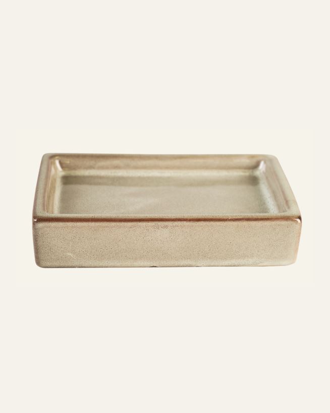 Tvålkopp grön - 13,3x8,7x2,8 cm grön - 1