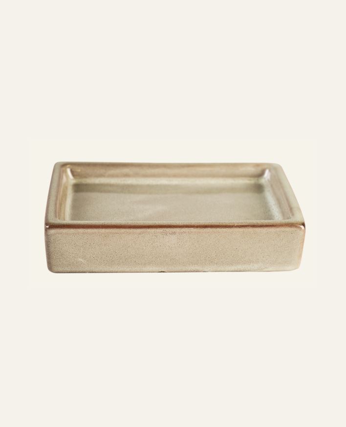 Tvålkopp grön - 13,3x8,7x2,8 cm grön - 1