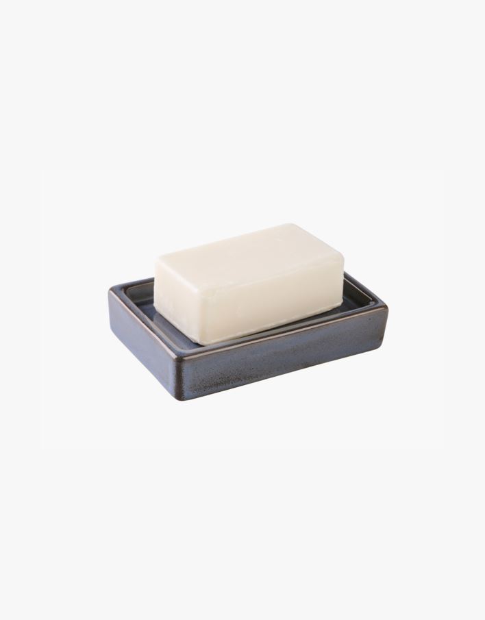 Tvålkopp grå - 13,3x8,7x2,8 cm grå - 1