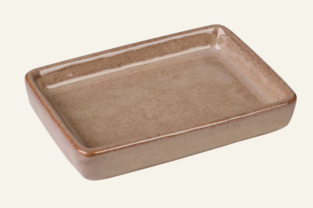 Tvålkopp brun - 13,3x8,7x2,8 cm brun - 1
