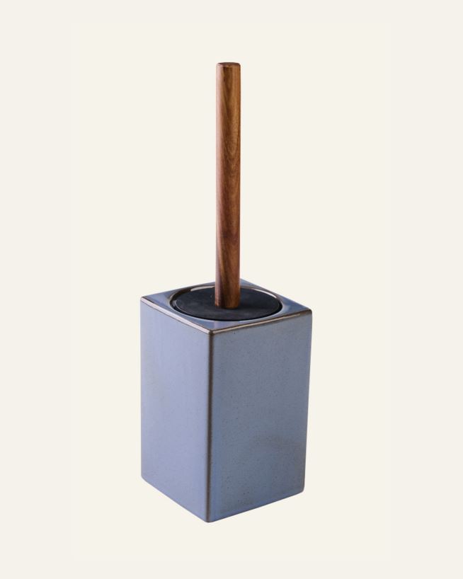 Toalettborste grå - 10x10x16 cm grå - 1