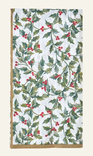 Holly garland köksservetter multi/grön