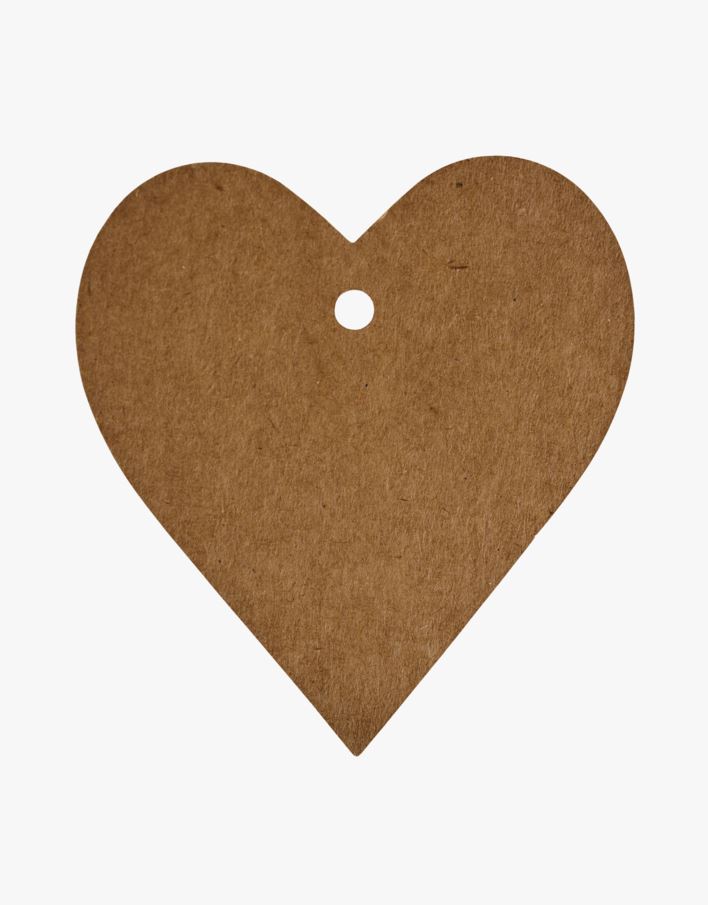 Presentetikett 12st natur - 8x8,5 cm natur - 1