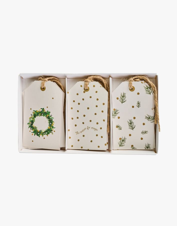 Presentetikett 12st multi - 10x15x1 cm multi - 1