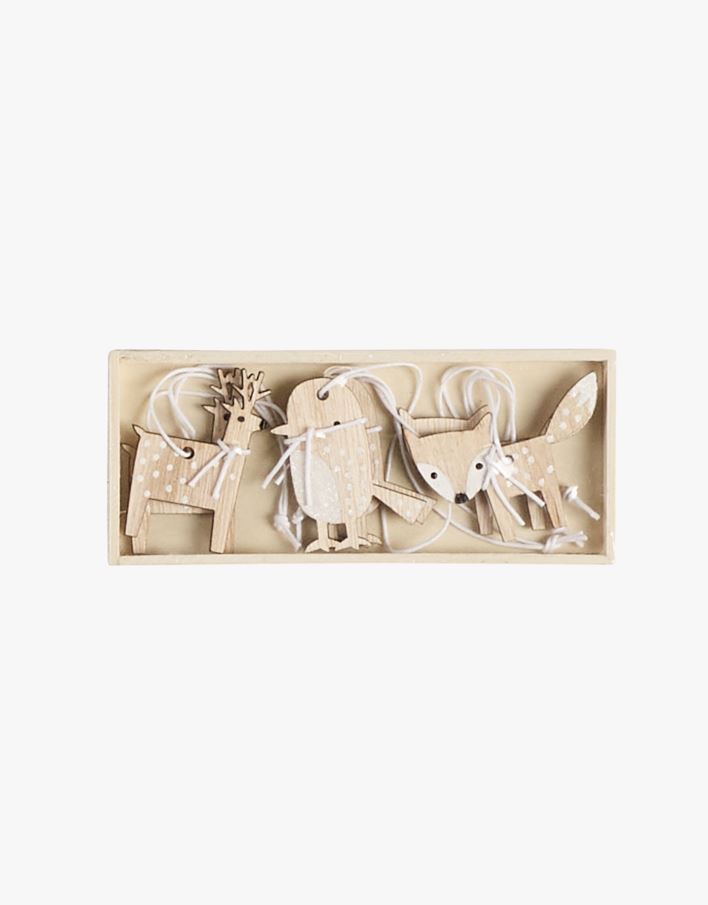 Presentdekoration natur - 7x12x1 cm natur - 1