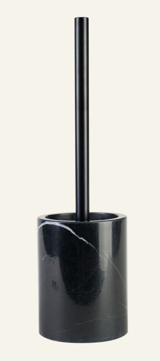 Black Marble toalettborste svart