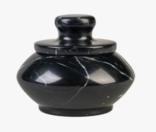Marble förvaringslåda svart