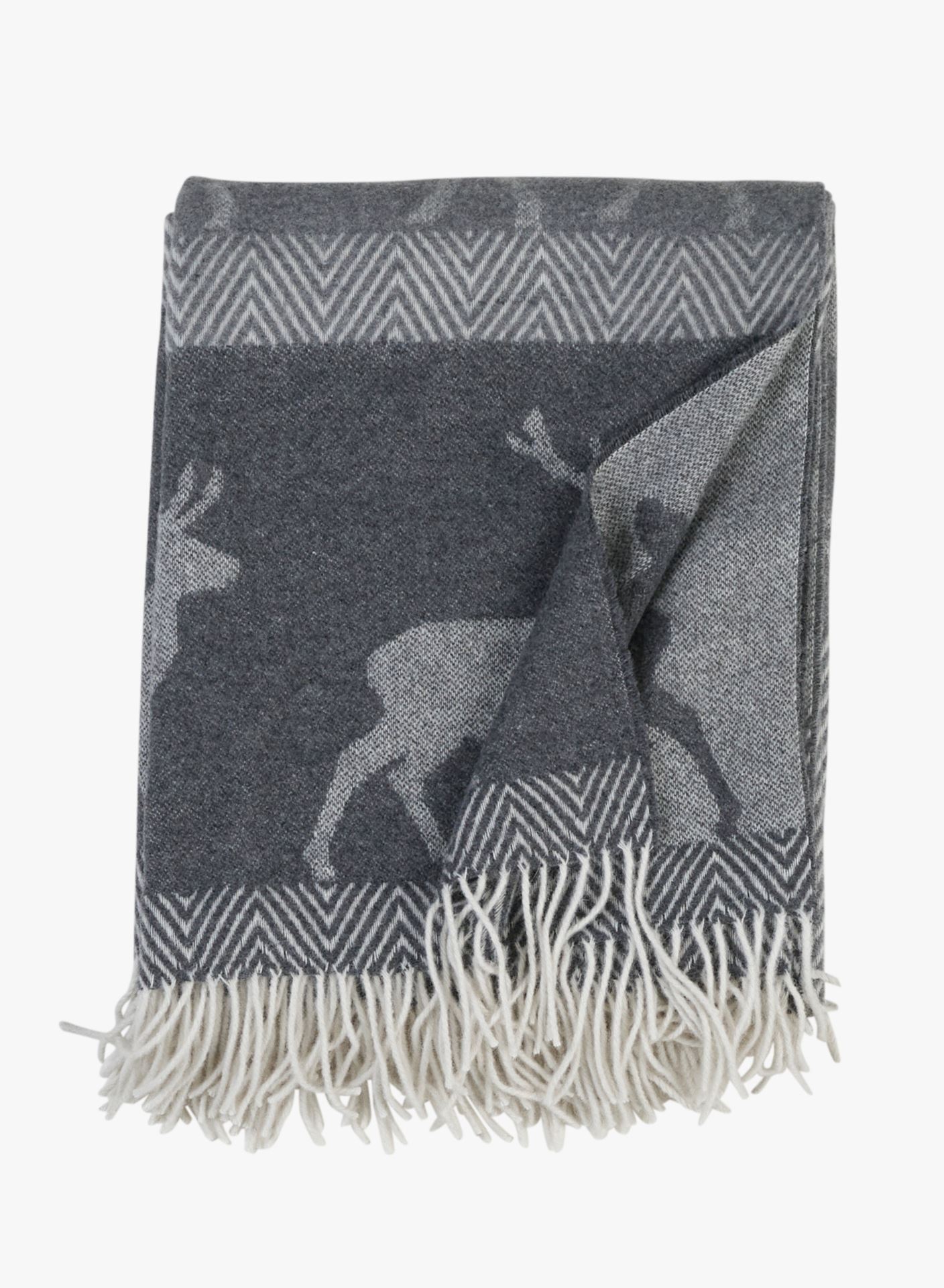 Ullpläd multi/grå - 130x170 cm multi/grå - 1