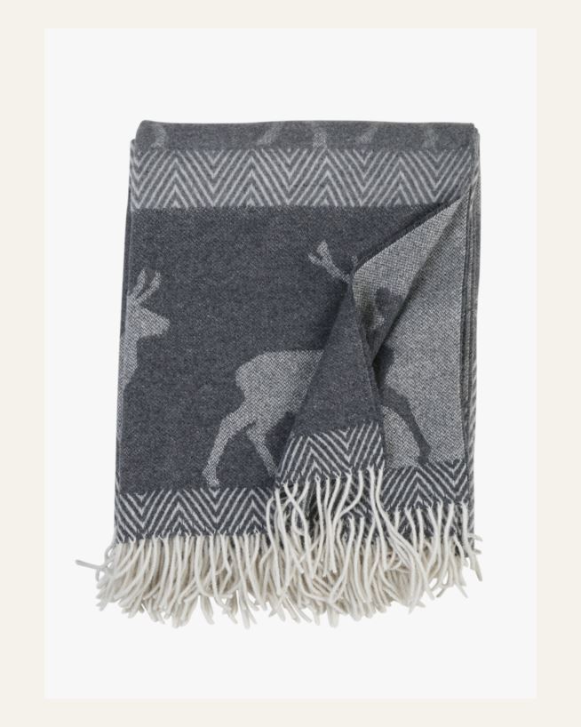 Ullpläd multi/grå - 130x170 cm multi/grå - 1