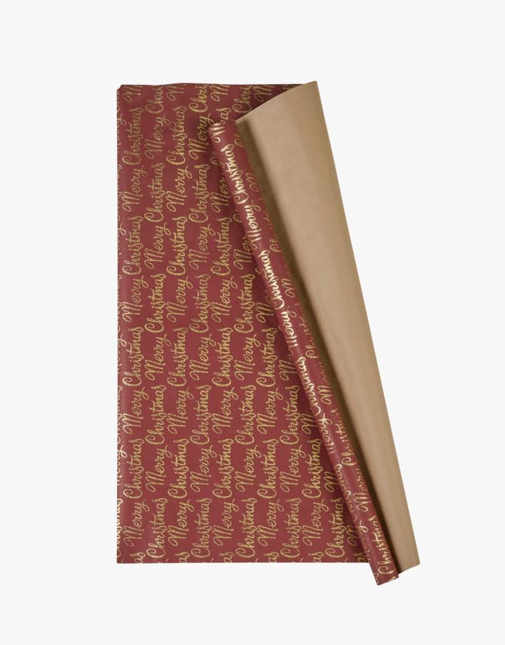 Presentpapper röd - 70cm x 3m röd - 1