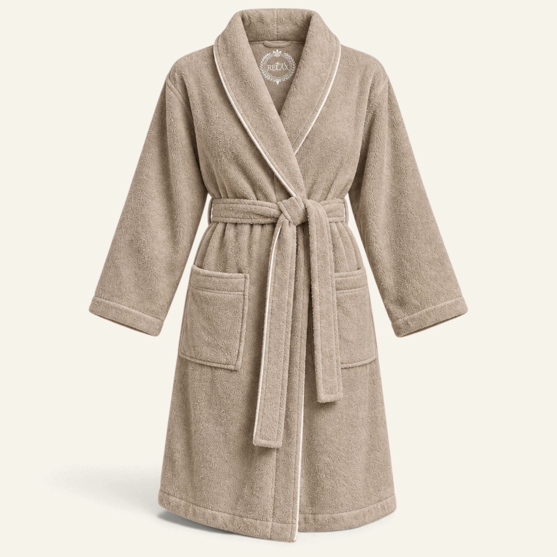 Morgonrock beige - S/M beige - 1
