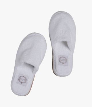 Lux tofflor vit