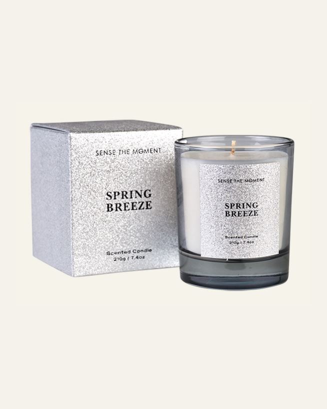 Doftljus silver - 210 g silver - 1