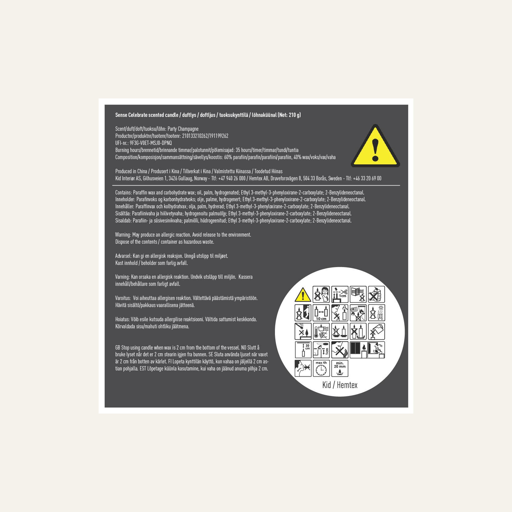 Doftljus champagne - 3