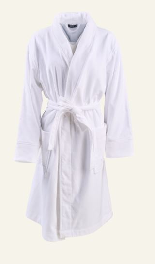 Andrea morgonrock vit