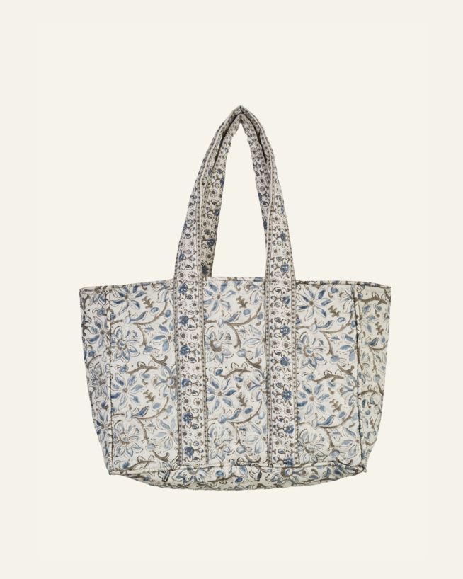 Liten tygväska multi/blå - 30x40 cm multi/blå - 1