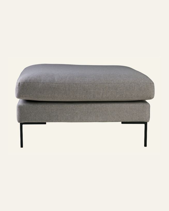 Puff ljusgrå - 90x90x50 cm ljusgrå - 1