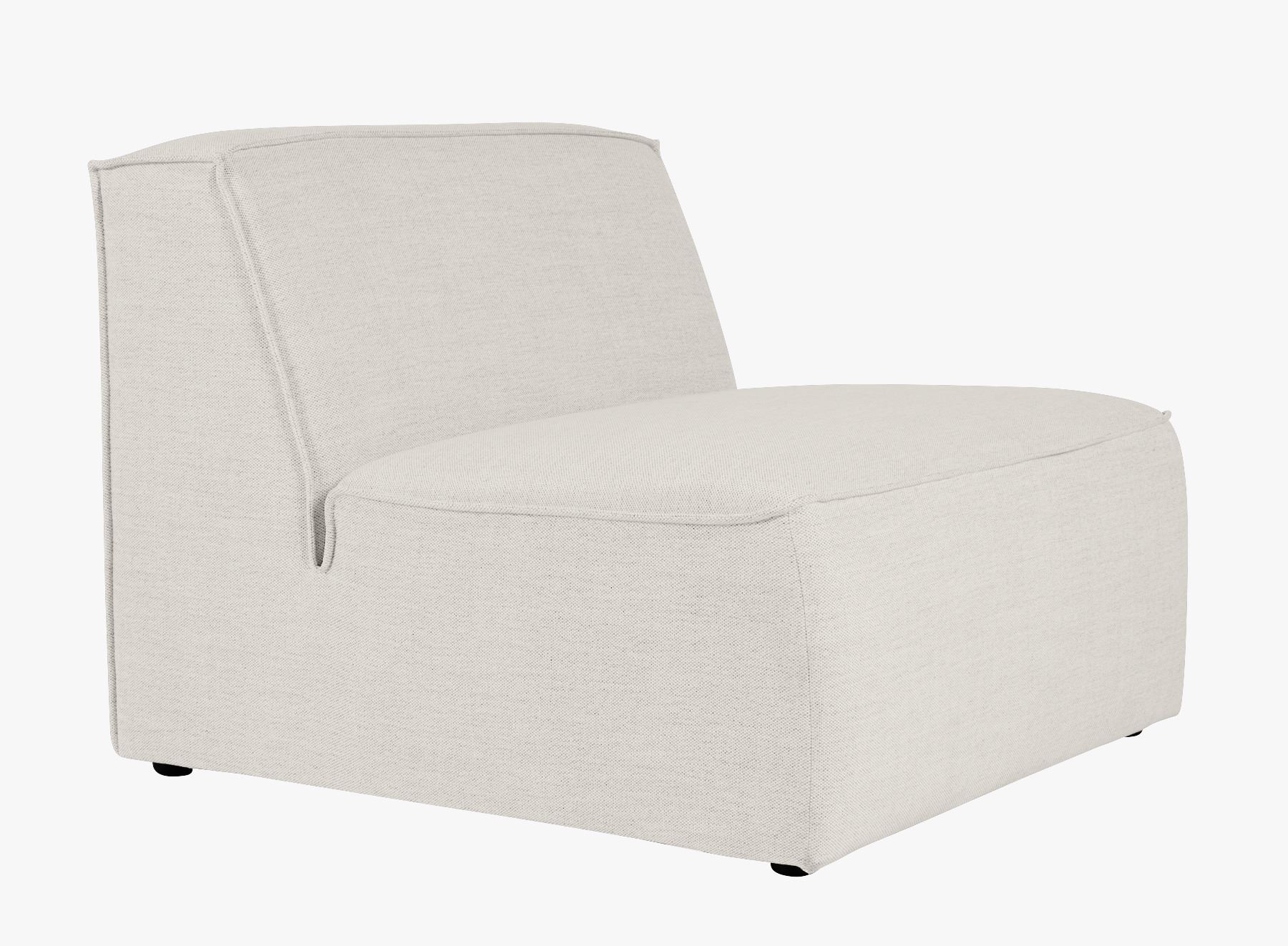 Modulsoffa 1,5 sits utan armstöd natur - 2