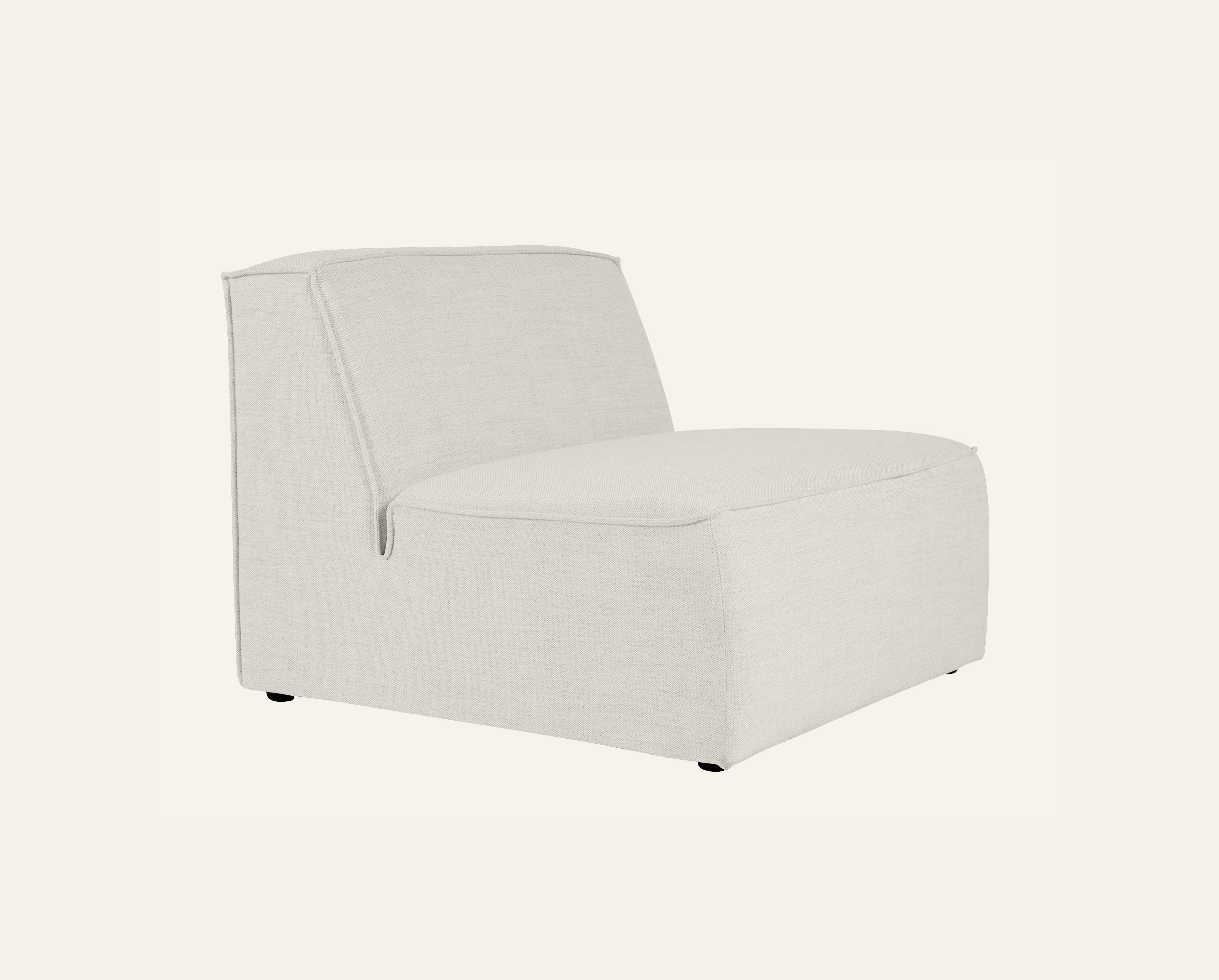 Modulsoffa 1,5 sits utan armstöd natur - 2