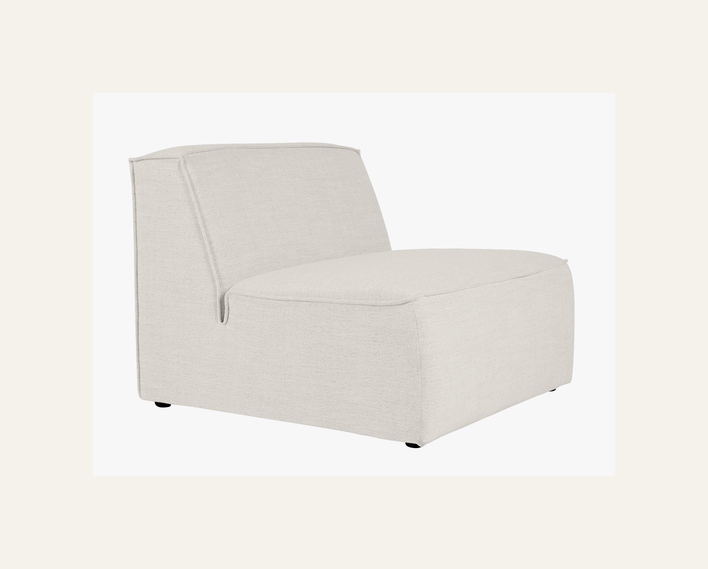 Modulsoffa 1,5 sits utan armstöd natur - 2