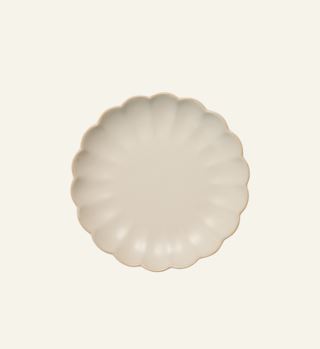 Scallop frukosttallrik offwhite