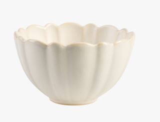 Scallop skål offwhite
