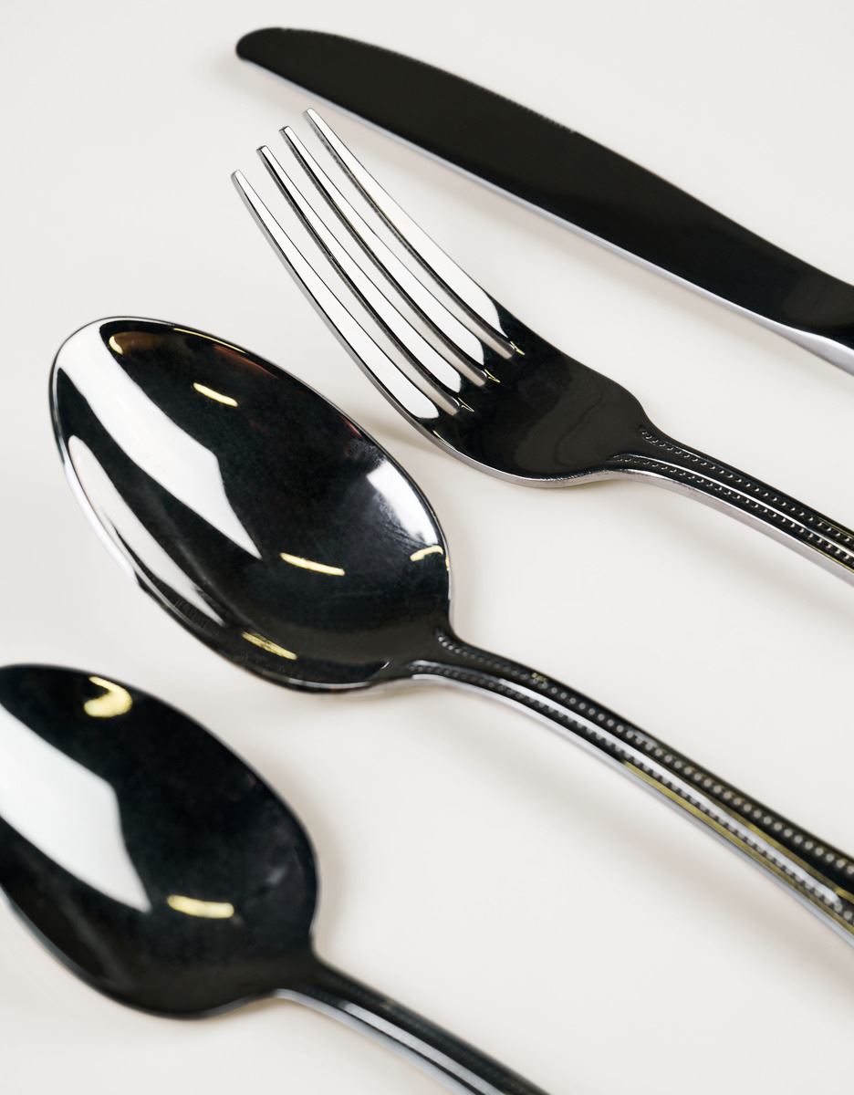Bestick 4 delar stål - 4