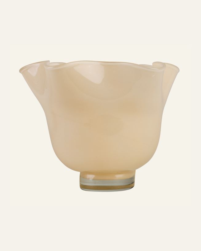 Värmeljushållare ljusbeige - 16,5x16,5x14 cm ljusbeige - 1