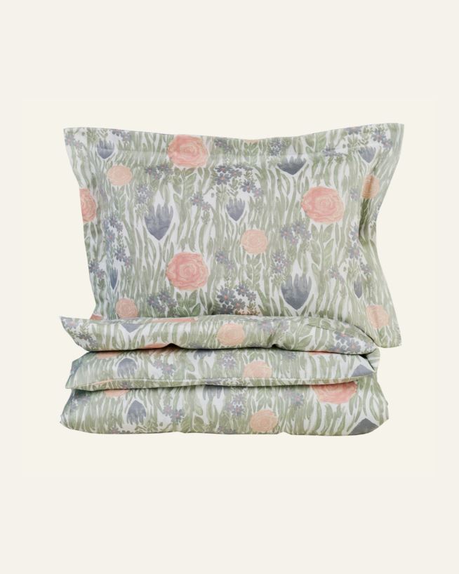 Påslakanset i satin multi - 150x210 cm multi - 1