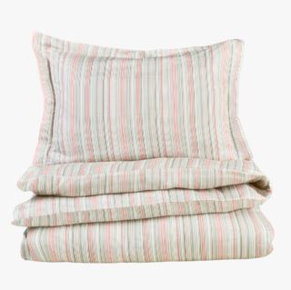 Birgitta Stripe påslakanset i satin multi