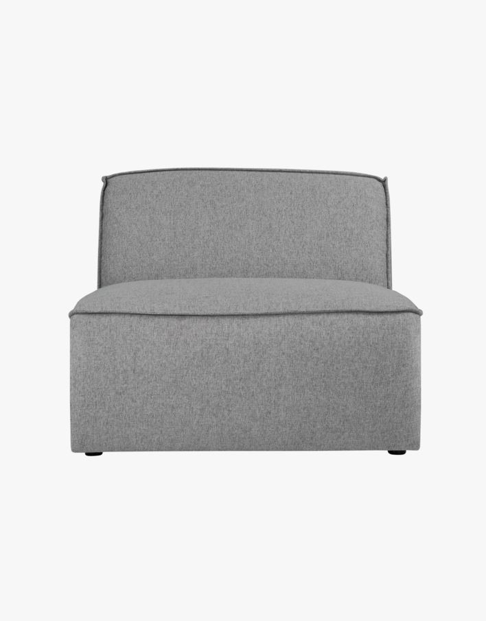 Modulsoffa 1,5 sits utan armstöd grå - 90x93x73 cm grå - 1