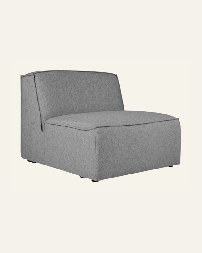Modul 1,5-sits utan armstöd grå - 90x93x73 cm grå - 1