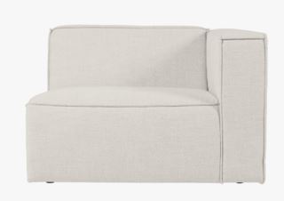 Isa modulsoffa 1,5 sits m/armstöd höger natur