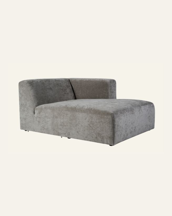 Modul schäslong höger grå - 114x154x73 cm grå - 1