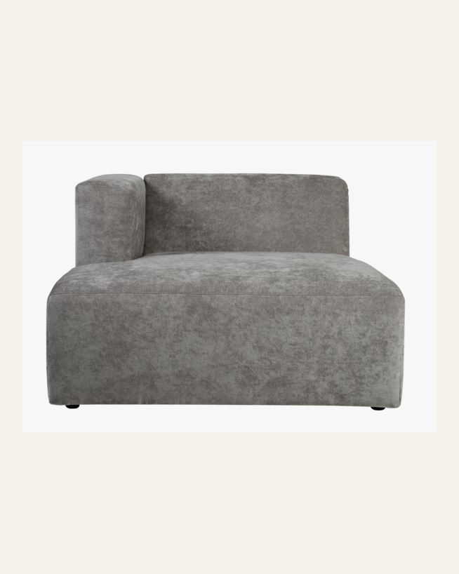 Modul schäslong vänster grå - 114x154x73 cm grå - 1