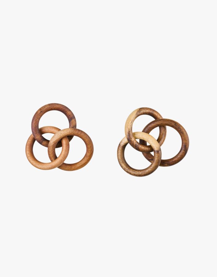 2-pack servettringar natur - 6x12x2,5 cm natur - 1