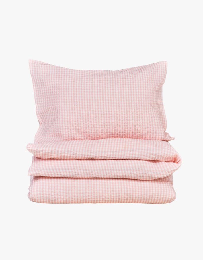 Påslakanset i bäckebölja rosa - 230x220 cm rosa - 1