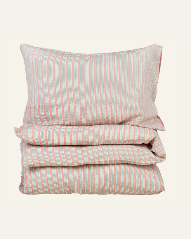 Påslakanset i bäckebölja multi/röd - 230x220+50x60 cm multi/röd - 1