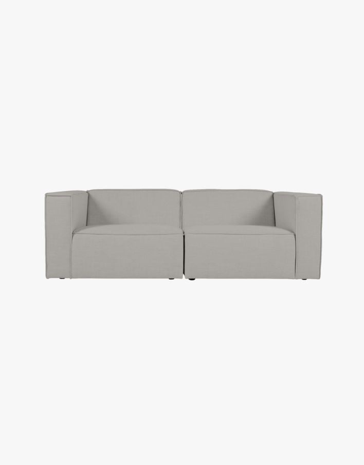 3-sits modulsoffa m/armstöd grå - 220x93x73 cm grå - 1
