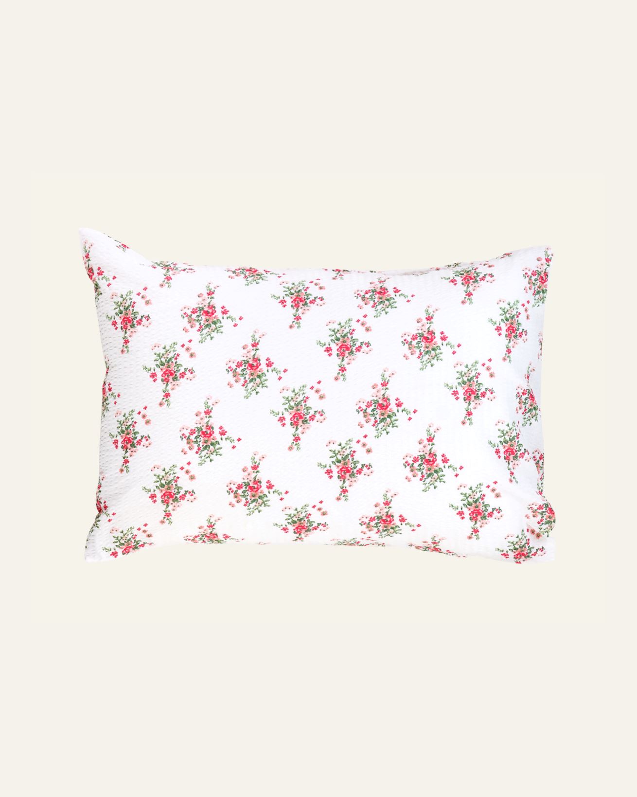 Flora örngott multi/röd - Hemtex