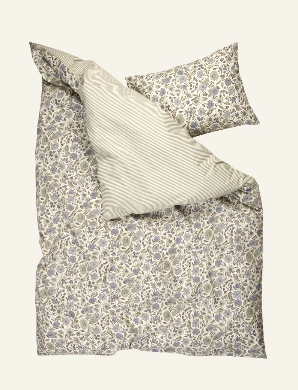 Påslakanset i bomull olivgrön - 2