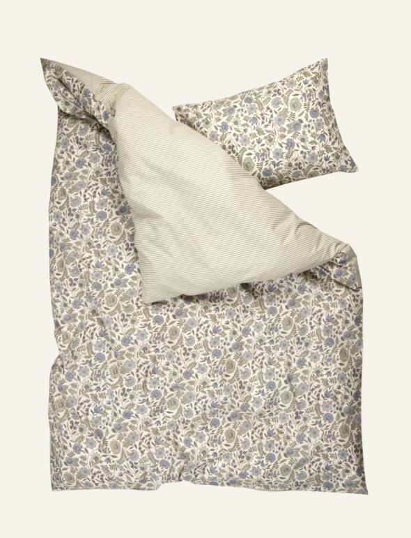 Påslakanset i bomull olivgrön - 2