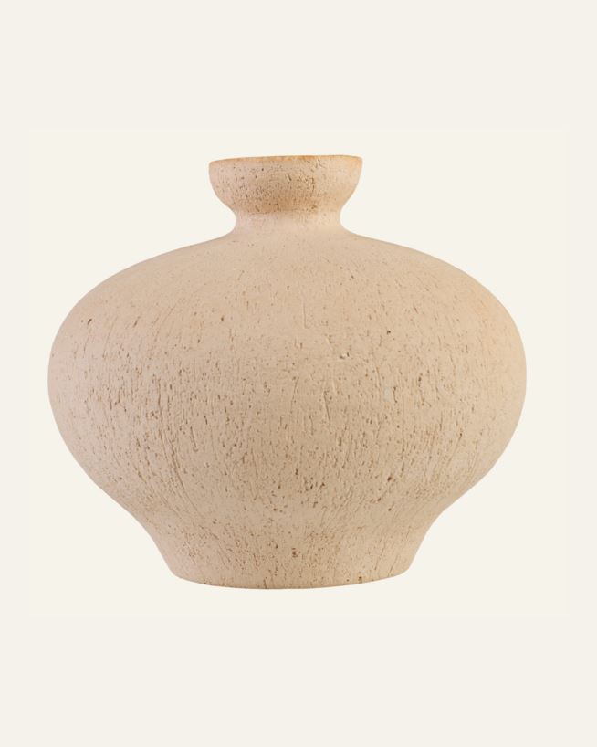 Vas ljusbeige - 20,2x20,2x17,5 cm ljusbeige - 1