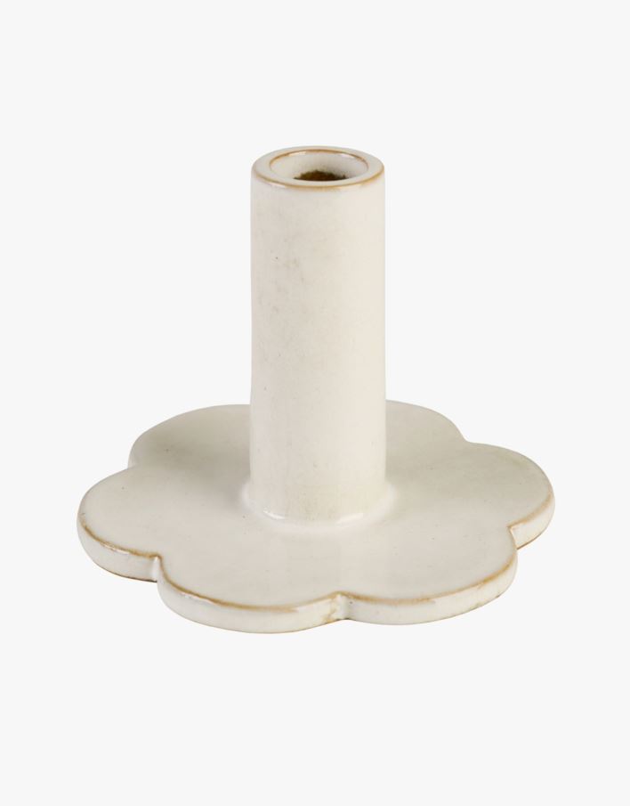Ljusstake offwhite - 13x13x11 cm offwhite - 1
