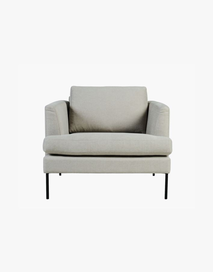 Fåtölj beige - 93x94x80 cm beige - 1